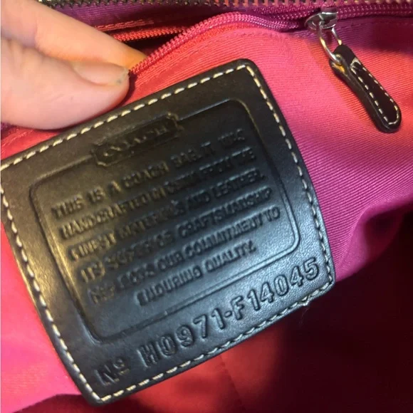 Vintage Coach Patchwork Black and Gray Women's Bag - Picture 4 of 6